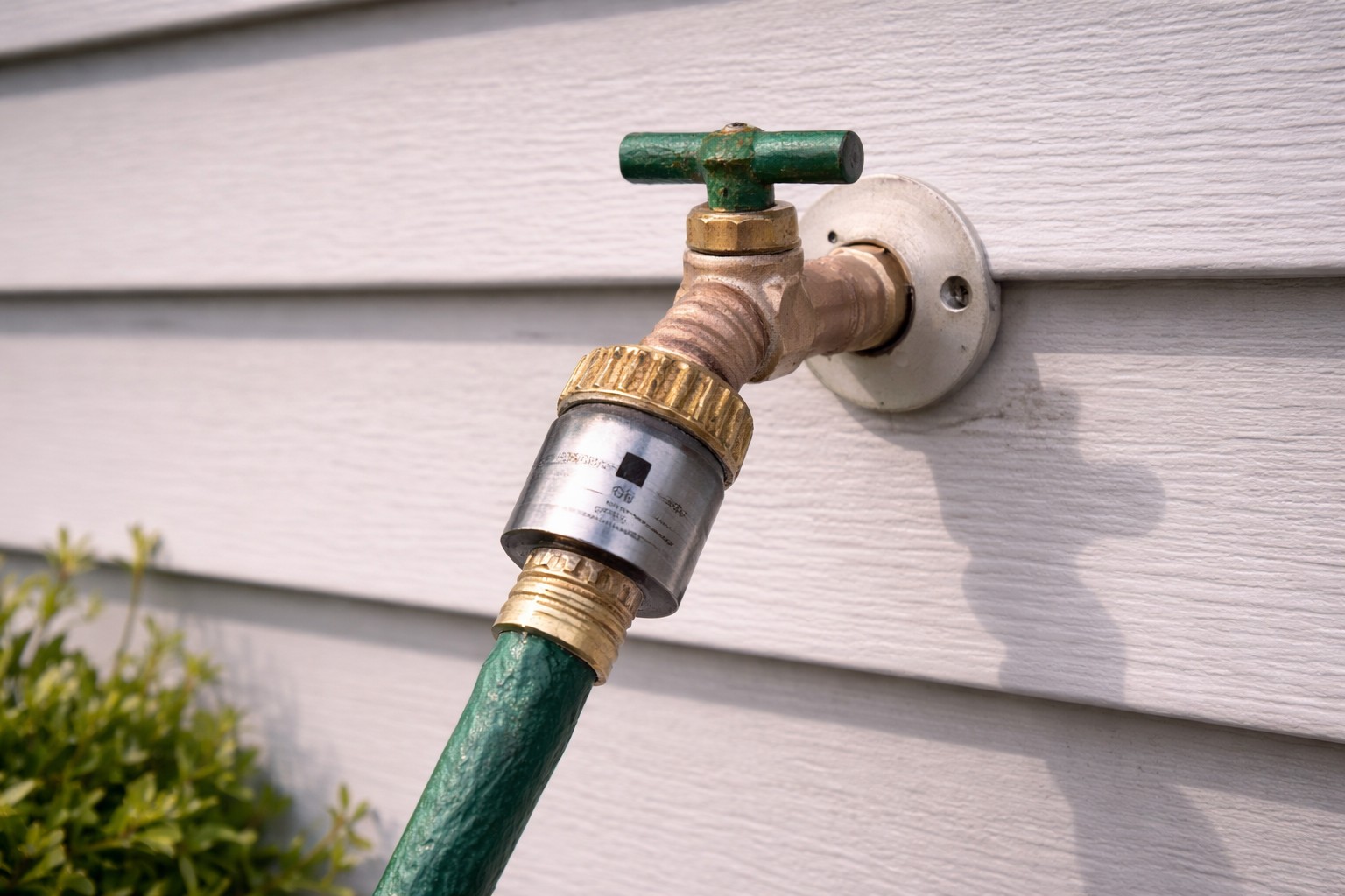Irrigation system reducing house water pressure