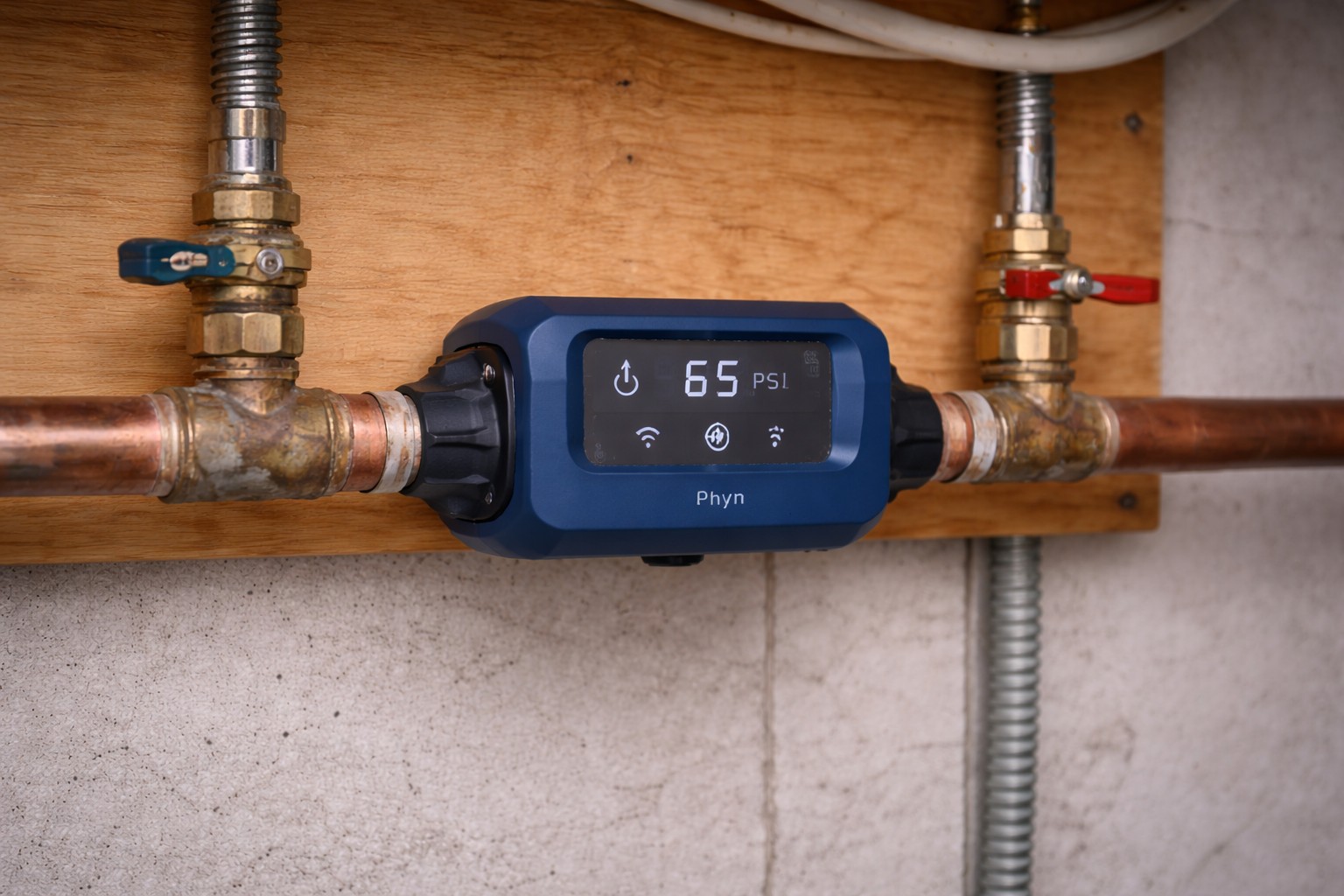 Smart shutoff valve cycling causing soapy-feeling water