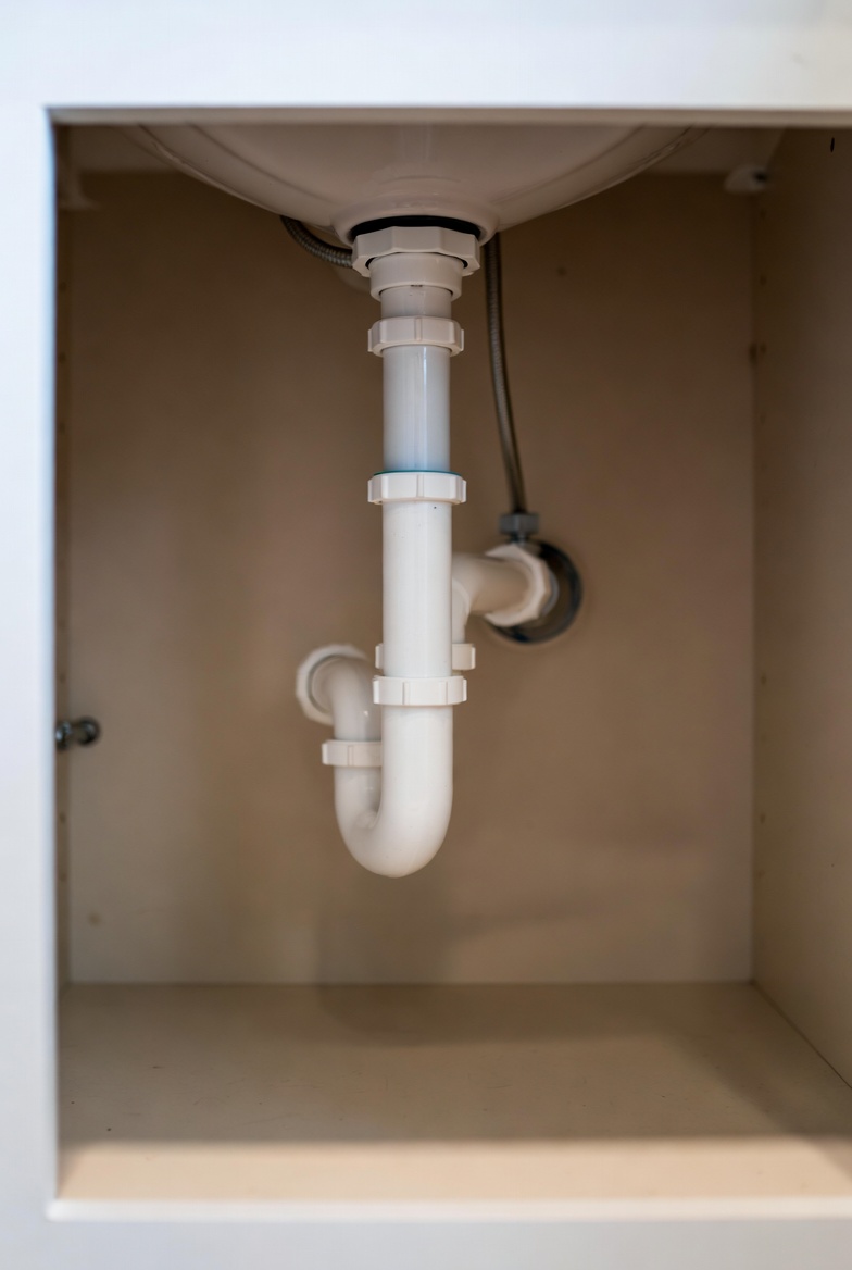 Bathroom sink p-trap after filter replacement causing chlorine taste