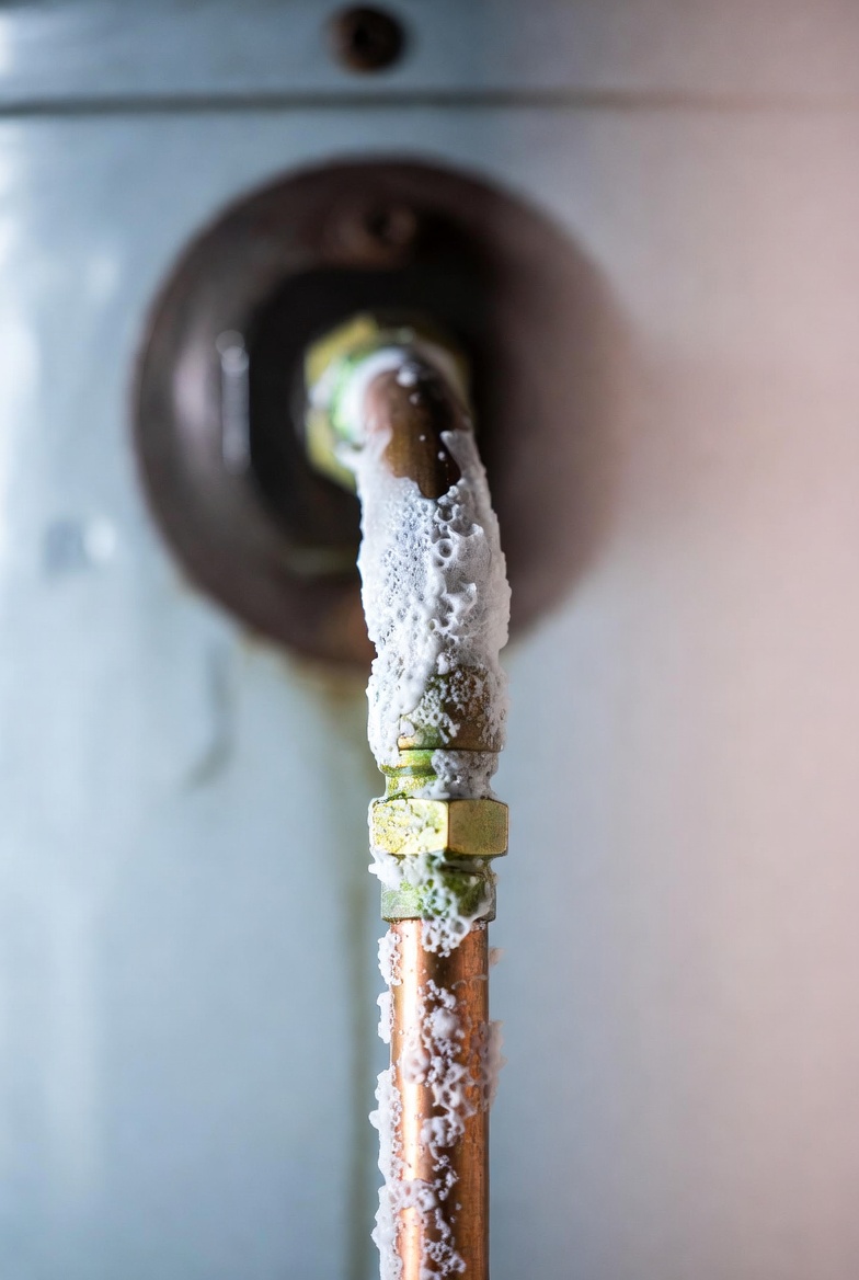 Hard water scale mixing with soap residue