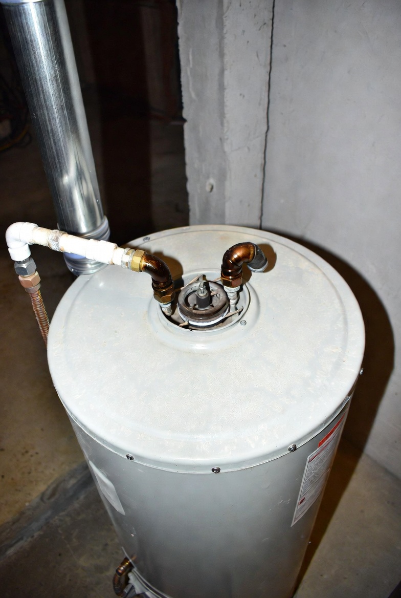 Chemical-smelling water from heater hot outlet