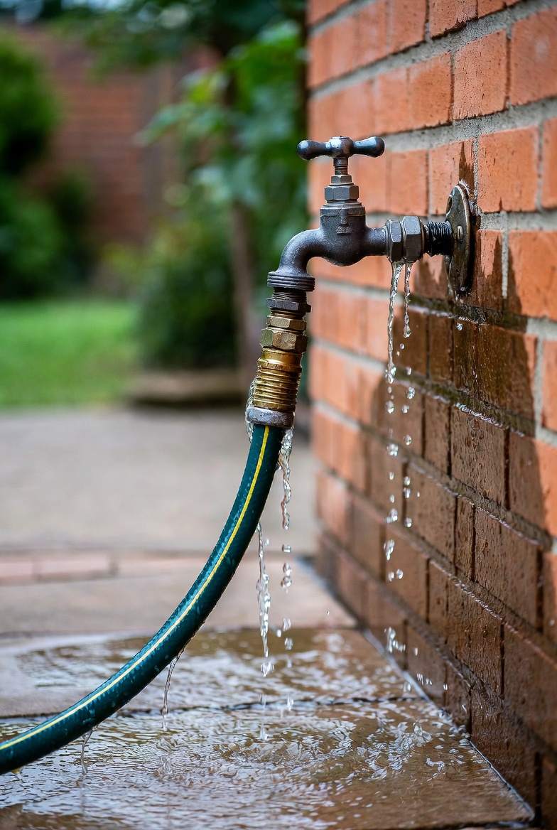 Outdoor spigot dripping after known pressure change event