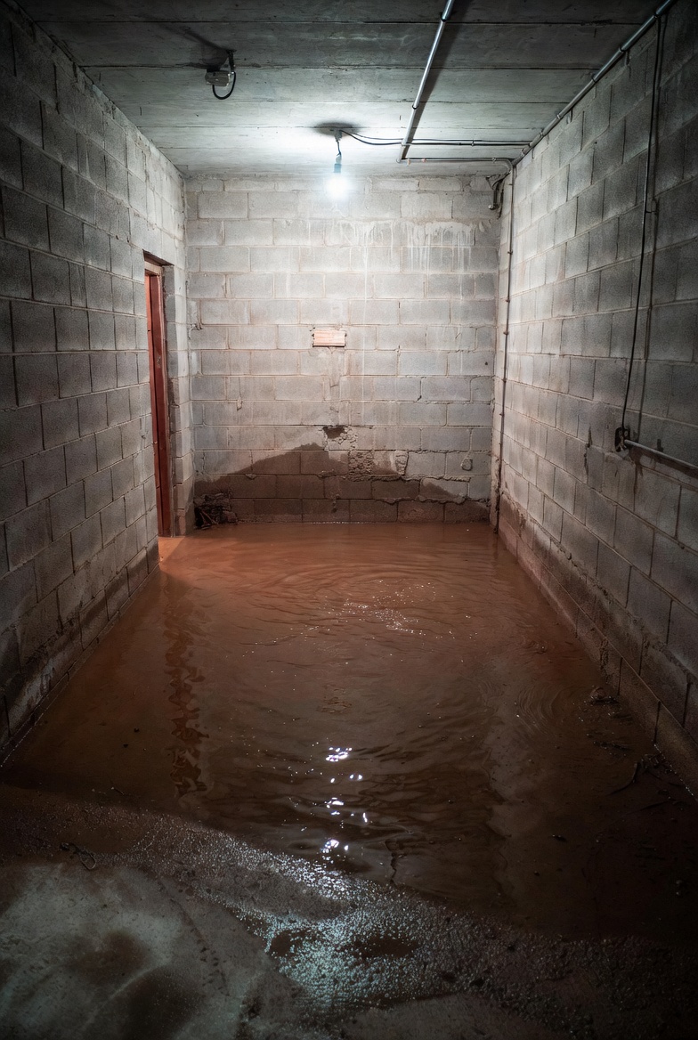Basement drain with stale water after long absence