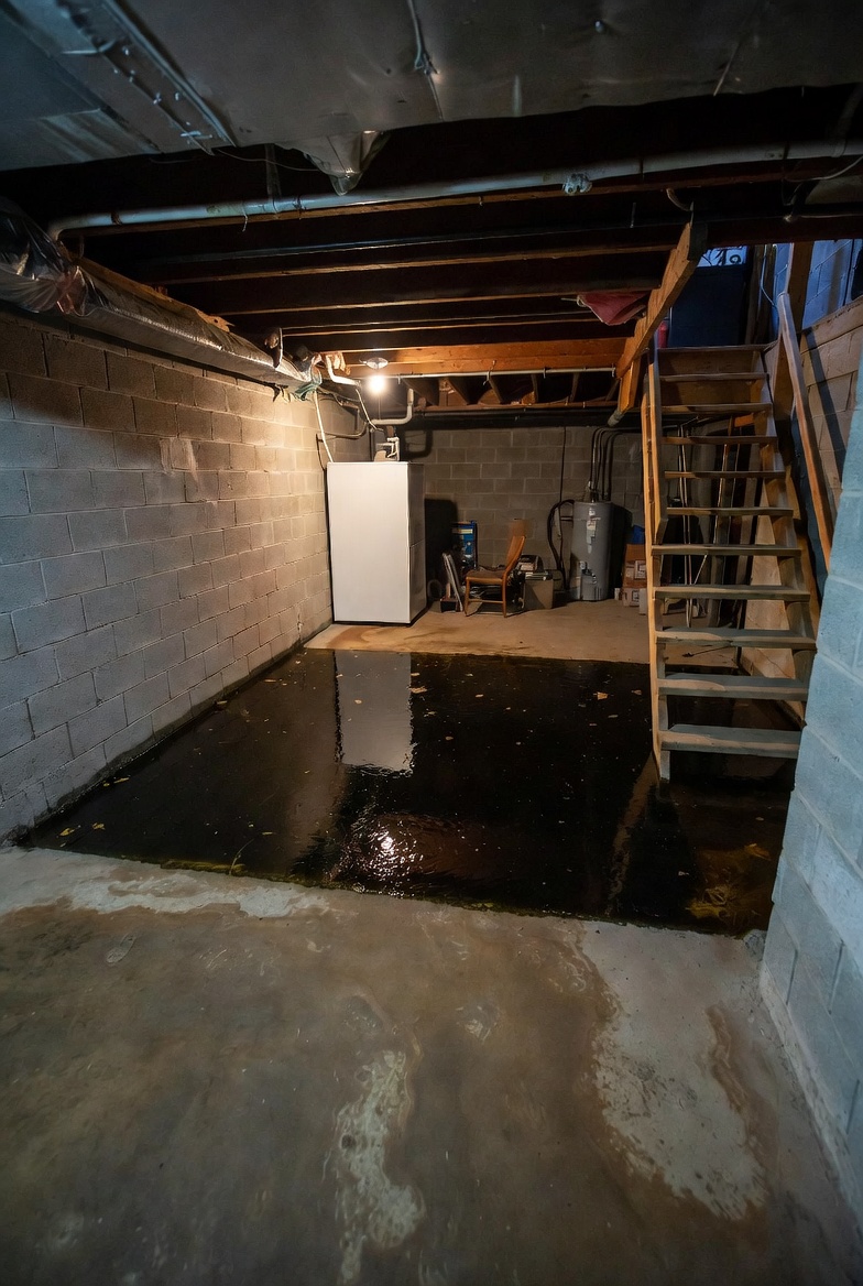Basement with increasing seasonal backup damage