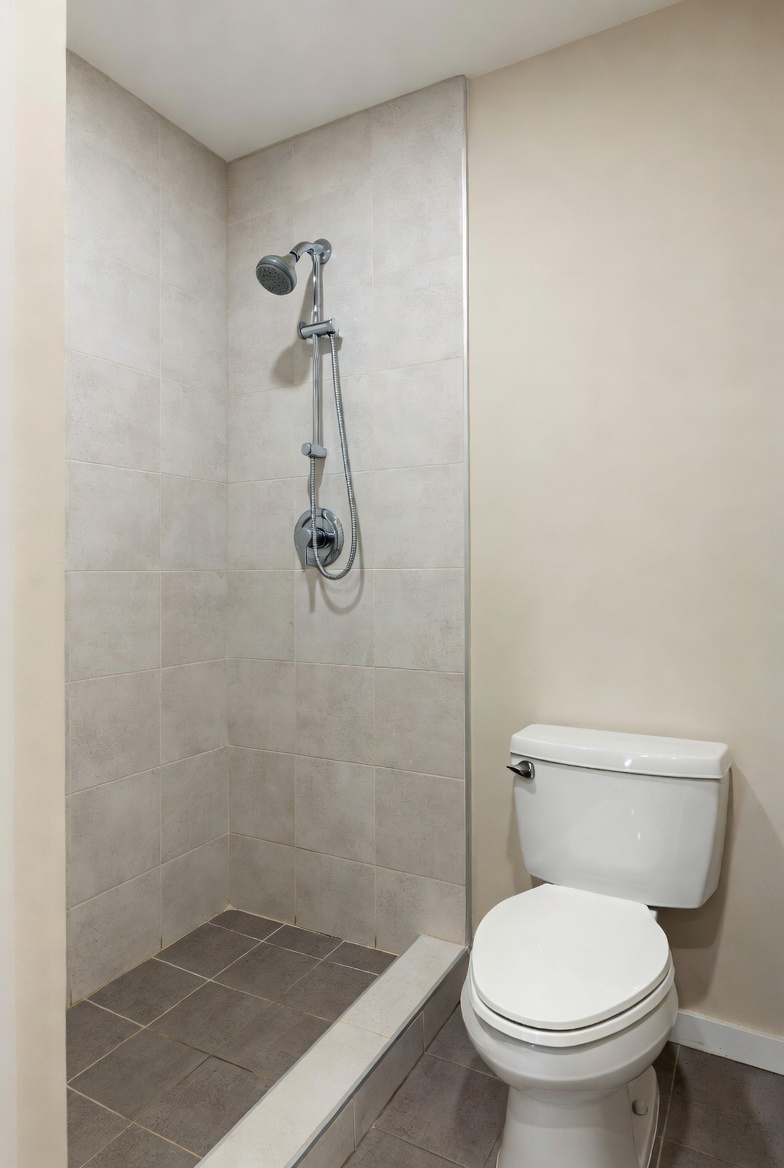 Toilet running with no visible water leak on the floor.