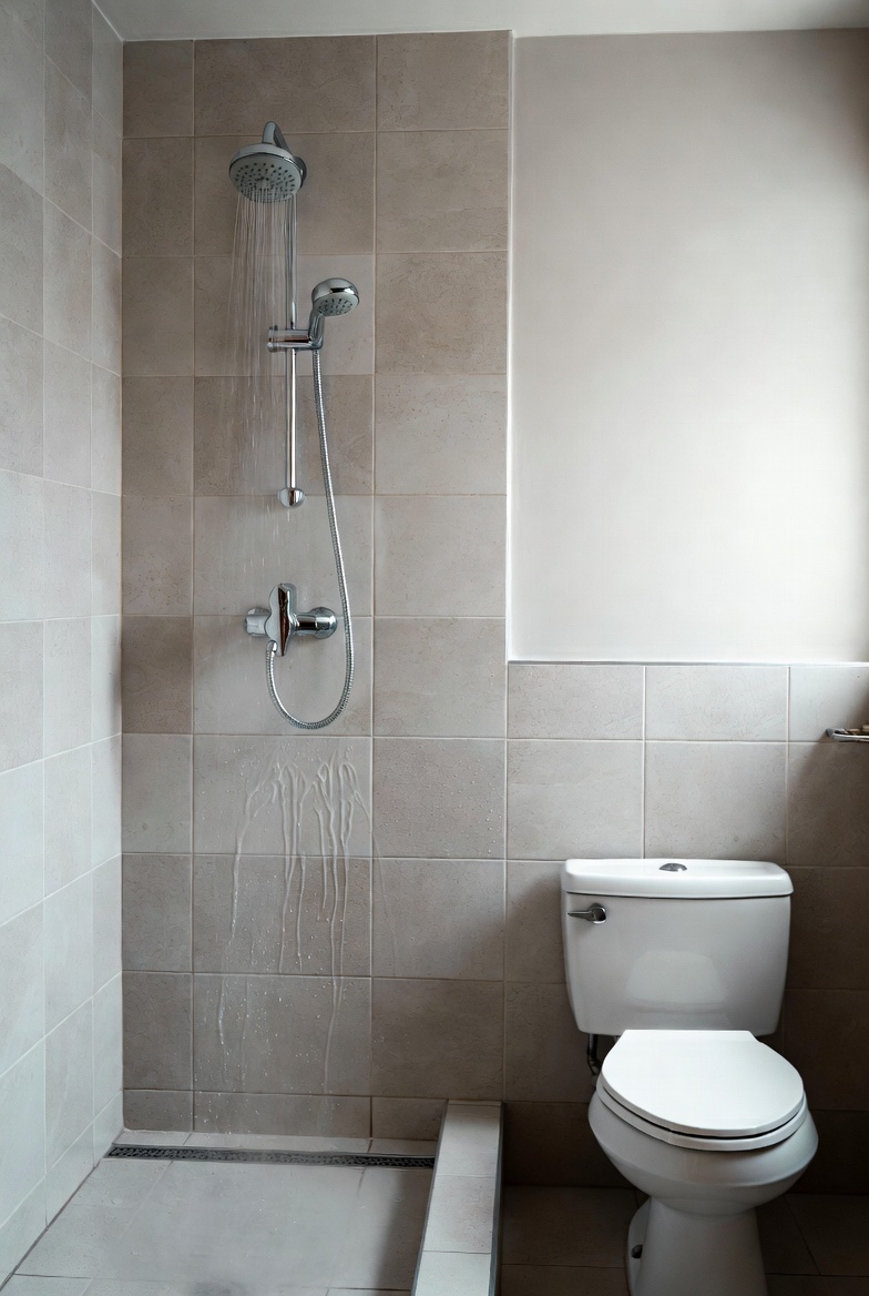 Toilet refilling after bathroom remodel.