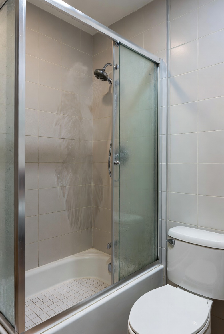 Toilet refilling after fill valve replacement.